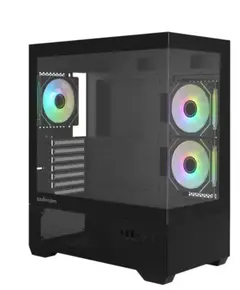 კომპიუტერის ქეისი Zalman PC case Chronix V2 without PSU, 1xUSB3.0, 1xUSB2.0, 1x Type C, 2x120mm ARGB Reverse,  4x120mm ARGB, VGA 410mm, LCS ready, TG Side/Front Panel, ATX, black - Primestore.ge
