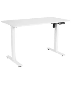 კომპიუტერის მაგიდა 2E Computer Desk CE120W, height 72-120cm, electric motor, tabletop 120 60cm (white), metal base (white) - Primestore.ge