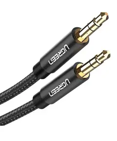 გადამყვანი Ugreen 3.5mm Male to 3.5mm Male 1m Black/50361 - Primestore.ge