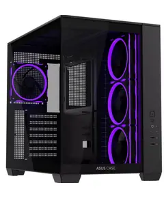 კომპიუტერის ქეისი ASUS A32 PLUS Case, без БЖ, 1xUSB3.2, 1xUSB Type-C, Tempered Glass side, ARGB, ATX,, Black 90DC00S0-B19000 - Primestore.ge