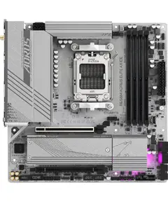 დედა დაფა GIGABYTE Motherboard B650M A ELITE AX ICE sAM5 B650 4xDDR5 M.2 HDMI DP Wi-Fi mATX - Primestore.ge