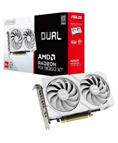 ვიდეო დაფა ASUS Radeon RX 9060 XT 16GB GDDR6 OC DUAL-RX9060XT-16G-WHITE - Primestore.ge