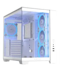 კომპიუტერის ქეისი ASUS A32 PLUS Case, без БЖ, 1xUSB3.2, 1xUSB Type-C, Tempered Glass side, ARGB, ATX, White 90DC00S3-B19000 - Primestore.ge