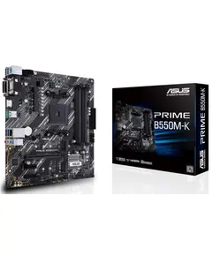დედა დაფა ASUS Motherboard PRIME B550M-K sAM4 B550 4xDDR4 M.2 HDMI DVI D-Sub mATX - Primestore.ge