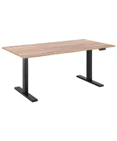 კომპიუტერის მაგიდა 2E Computer Desk CE150WOLD, height 62-128cm, electric motor, tabletop 150 75cm (aged wood), metal base (black) - Primestore.ge