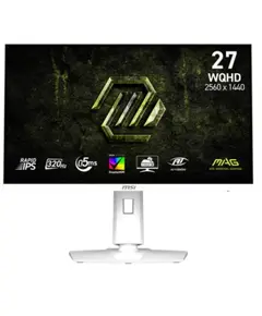 მონიტორი MSI 27" MAG 274QRFW-X32 2xHDMI, DP, Audio, IPS, 2560x1440, 320Hz, 0.5ms, sRGB 129%, FreeSync, Pivot, HDR400, white - Primestore.ge