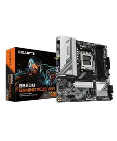 დედა დაფა GIGABYTE Motherboard B650M GAMING PLUS WF sAM5 B650 4xDDR5 M.2 HDMI DP Wi-Fi BT mATX - Primestore.ge