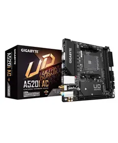 დედა დაფა GIGABYTE Motherboard A520I AC sAM4 A520 2xDDR4 M.2 HDMI DP Wi-Fi BT mITX - Primestore.ge
