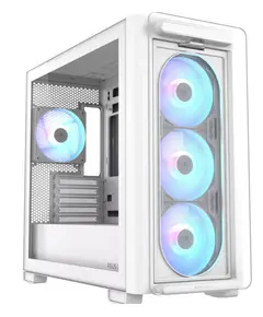 კომპიუტერის ქეისი ASUS A23 PLUS TG/ARGB FANS/WHT - Primestore.ge
