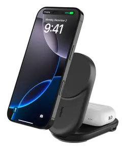 უსადენო დამტენი BELKIN 25w Qi2 2-IN-1 Foldable Charger, Black - Primestore.ge