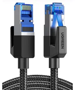 ქსელის კაბელი UGREEN NW153 (80431), CAT8 Patch Cord LAN Cable, 2m, Black - Primestore.ge