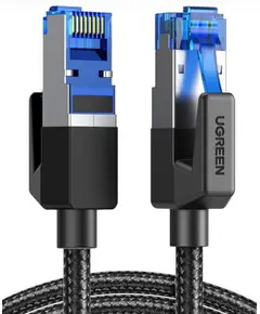 ქსელის კაბელი UGREEN NW153 (30799), CAT8 Patch Cord LAN Cable, 15m, Black - Primestore.ge