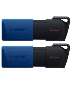 USB ფლეშ მეხსიერება Kingston DTXM/64GB SB 3.2 Type-A Gen1 DT Exodia M Black Blue - Primestore.ge