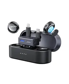 მიკროფონი BOYA BOYALINK 3-01 AI-Powered Button-Sized Wireless Microphone Black - Primestore.ge