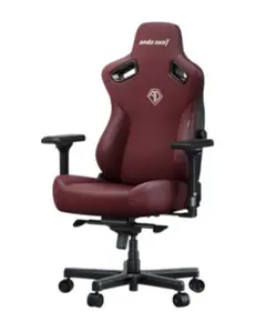 სათამაშო სავარძელი AndaSeat Chair Kaiser 3E, PVC leather, 4D-Armrests, maroon - Primestore.ge