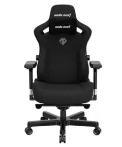 სათამაშო სავარძელი AndaSeat Chair Kaiser 3, linen fabric, 4D-Armrests, black - Primestore.ge