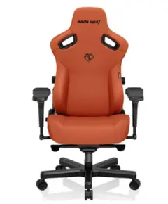 სათამაშო სავარძელი AndaSeat Chair Kaiser 3, PVC leather, 4D-Armrests, orange - Primestore.ge