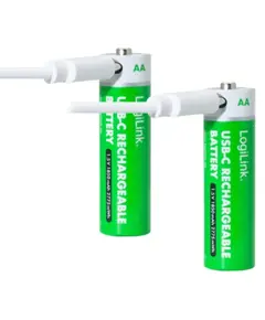 ელემენტი Logilink LR6RCB2 AA 1.5 V Li-Ion 1850mAh USB-C Rechargeable Batteries 2pcs - Primestore.ge