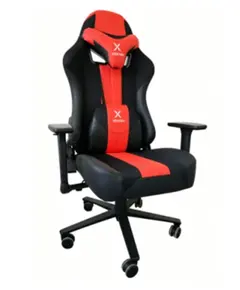 სათამაშო სავარძელი Vertex HellRunner Gaming Chair Black/Red PU - Primestore.ge