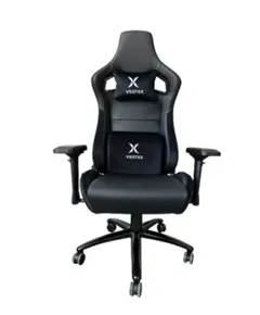 სათამაშო სავარძელი Vertex Predator Gaming Chair Black Car Leather - Primestore.ge