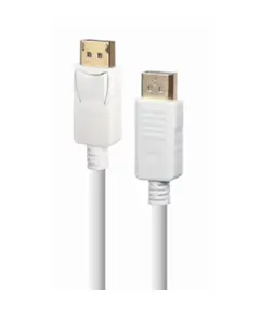 კაბელი Gembird CC-DP2-6-W 4K/60Hz DisplayPort cable 1.8m White - Primestore.ge