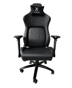 სათამაშო სავარძელი Vertex Viper Gaming Chair Black Car Leather - Primestore.ge