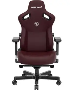 სათამაშო სავარძელი AndaSeat Chair Kaiser 3 XL, PVC leather, 4D-Armrests, maroon - Primestore.ge