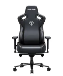 სათამაშო სავარძელი AndaSeat Chair Kaiser 3E, PVC leather, 4D-Armrests, black - Primestore.ge