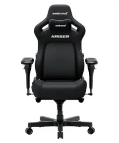 სათამაშო სავარძელი AndaSeat Chair Kaiser 4 V2, linen fabric, 6D-Armrests, black - Primestore.ge