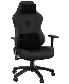 სათამაშო სავარძელი AndaSeat Chair Phantom 3, PVC leather, 1D-Armrests, black - Primestore.ge