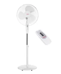 ვენტილატორი Ardesto FN-R1608RW fan with remote control, round support, white - Primestore.ge