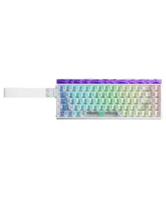 კლავიატურა AULA HERO68 RGB Gaming Keyboard White Translucent Keycaps (Silver Magnetic Switch) - Primestore.ge