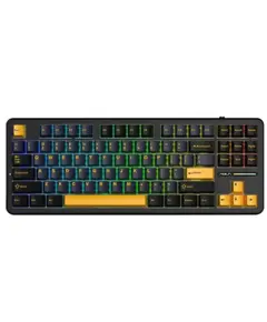 კლავიატურა AULA F87 Wireless Tri Mode RGB Mechanical Gaming Keyboard Thunder Black/Dark Blue/Orange (Graywood Switch) - Primestore.ge