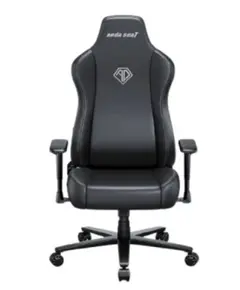 სათამაშო სავარძელი AndaSeat Chair Novis XL, PVC leather, 1D-Armrests, black - Primestore.ge
