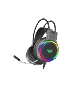 ყურსასმენი AULA S608 RGB Wired Gaming Headset With Adjustable Mic Black - Primestore.ge