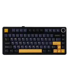 კლავიატურა AULA F75 Wireless Mechanical Keyboard Black/Dark Blue/Orange (Reaper Switch) - Primestore.ge