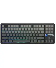 კლავიატურა AULA F87 PRO V2 Tri-Mode RGB Mechanical Keyboard Black/Gradient Grey (Gray Wood Switch V4) - Primestore.ge