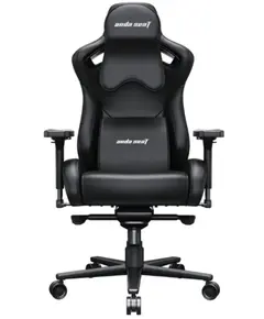 სათამაშო სავარძელი AndaSeat Chair Kaiser 2 Pro XL, PVC leather, 4D-Armrests, black - Primestore.ge