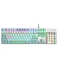 კლავიატურა AULA S500 Zoned RGB Wired Mechanical Gaming Keyboard Dark Green/Light Green/White (Blue switch) - Primestore.ge