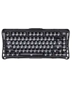 კლავიატურა GravaStar Mercury K1 80keys, GravaStar x Kailh Cheery Pink, EN, BT/WL/USB, Stealth Black - Primestore.ge
