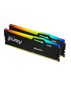 ოპერატიული მეხსიერება Kingston DDR5 32GB (2x16GB) 5600MT/s CL36 FURY Beast Black RGB EXPO/XMP - Primestore.ge