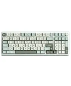 კლავიატურა Royal Kludge RKR98PRO-SK-XW RGB Mechanical Keyboard, Beige Switch, Hot Swappable, Wired, Sky Cyan - Primestore.ge