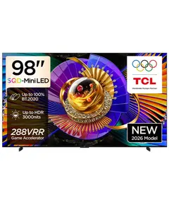 ტელევიზორი TCL 98C7L 4K Google TV; Airplay2;  144Hz Mini LED 2026 - Primestore.ge