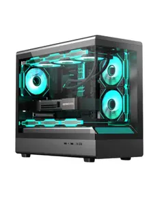 კომპიუტერის ქეისი Golden Field Lantau Lite 360 6x120mm ARGB Fans Mid Tower Black - Primestore.ge