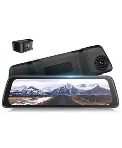 მანქანის ვიდეო რეგისტრატორი DDPAI Mola E3, 130° WIFI, 9.35" Full Touch Screen Streaming Rear View Mirror, Car Video Recorder, Black - Primestore.ge