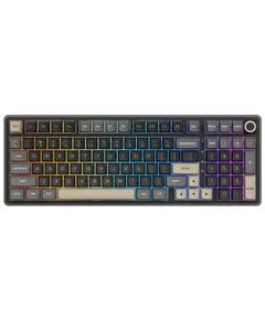 კლავიატურა Royal Kludge RKR98PRO-PT-XW RGB Mechanical Keyboard, Beige Switch, Hot Swappable, Wired, Phantom - Primestore.ge
