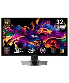 MSI Monitor 31.5" MAG 322UP-E16 2xHDMI, DP, USB-C, Audio, QD-OLED, 3840x2160, 165Hz, 0.03ms, sRGB 138%, FreeSync, Pivot, HDR400