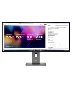 მონიტორი Lenovo ThinkVision P40WD-40 Curved 39.7 " WUHD 5120x2160 4ms 120 Hz Eclipse Black - Primestore.ge