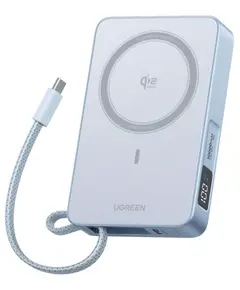Portable charger UGREEN PB773 (65958B) MagFlow 10000mAh Magnetic Wireless Power Bank