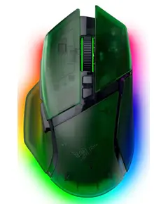 Razer Mouse Basilisk V3 Pro 35K, RGB, USB-A/WL/BT, Phantom Green Ed.